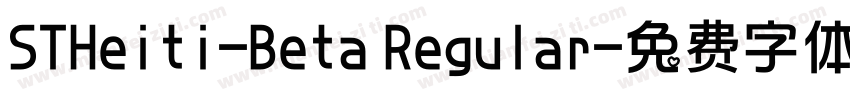 STHeiti-Beta Regular字体转换